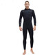DIVE&SAIL new 5MM wetsuit plus velvet warm one-piece wetsuit thickened deep snorkeling surfing winter swimsuit men's black XL