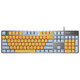 
Logitech K845 wired mechanical keyboard game e-sports wired keyboard computer office keyboard personalized custom keycap version [order to get keycap] blue orange blue axis