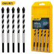 Deli ceramic tile drill bit concrete drilling hole king drill alloy triangle drill 6mm glass cement complete hand electric drill 6MM*5 pieces glass ceramic drill