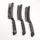 Weiyang WYS-1477 Plastic handle wire brush 6*15 rows Cleaning brush Metal polishing and rust removal brush
