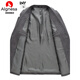 AIGNESA autumn and winter high-end wool suit men's herringbone wool casual suit tweed slim single suit woolen top jacket herringbone gray 190/104XXXL
