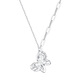 TTMIX Platinum PT950 Necklace for Women Butterfly Pendant Platinum Clavicle Chain Set for Girlfriend 3.8-4.0g