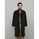 GXG men's fashion long wool coat black 175/L