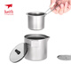 Kaisi Keith Kaisi pure titanium kung fu tea set double-layer tea cup home travel portable modern simple titanium tea set Ti3927 hand-catch tea cup