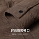 Mark Huafei Corduroy Premium Lapel Jacket Men's Autumn and Winter New Youth Trendy Plush Jacket Brown Brown 318 M (170)