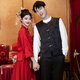 Longmanis xiuhe costume nouveau style chinois 2025 Nouveau couple robe de mariée robe de mariée robe de mariée robe de pain de pain