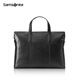 Samsonite men's handbag 13-inch computer bag casual commuting file bag cowhide leather briefcase TK9*09001