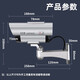 Shimingtong Solar Simulation Camera Fake Surveillance Camera Model Anti-Theft Camera Outdoor Rainproof with Light No Battery Replacement Solar Simulation Camera [Outdoor Waterproof]