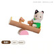 [70% nuevo] Senbeier Family Juguetes para niños Girls Gift Play Play House Princess Doll Toy Dolls Black Eared Cat Baby and Seswew 5205