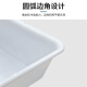 卉圳 塑料白盆 600*430*170mm 零件收纳箱长方形周转箱配件存放箱HP698