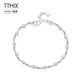 TTMIX platinum bracelet for women pt950 platinum lucky star pendant baby's breath jewelry 6.3-6.5g 16+2cm