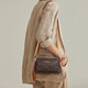 Crocodile Shirt pour femmes Sac à bracelet pour femmes Sac à bandoulière imprimé simple Crossbody Body's Bag Gift Gift V673 Café