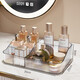 KAMAN cosmetic storage box desktop acrylic dressing table lipstick box new transparent skin care product facial mask storage basket 3040 light luxury cosmetic box transparent white