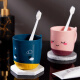 Xinqin Washing Cup Mouthwashing Cup Travel Washing Cup Couple Brushing Cup Creative Tooth Bucket Home Cute Toothbrush Cup Tooth Cylinder Dark Blue