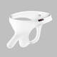
Wen Shion underwear men's arm-exposed sexy thong comfortable ice silk gun bullet separated translucent men's underwear sexy flying white S