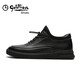 Goldlion Men's Shoes Urban Casual Shoes Comfortable, Fashionable, Warm and Velvet Warm Cotton Shoes 50604048601A - Black - Size 42