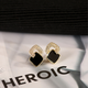 Idel black earrings 2025 new trendy earrings for women summer temperament niche high-end earrings birthday gift cross geometric black earrings E1051