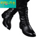 
McGrady's legendary autumn and winter men's boots trendy British men's high-top boots Martin boots men's mid-top boots inside height-increasing pointy-toe scalp boots plus cotton style not to increase height 43