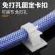 Special road punch-free water pipe gas pipe fixed buckle artifact clip natural gas gas pipe hose wall buckle wall pipe clamp 17-20mm white upgraded version 5 pcs
