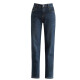Zhika Jeans Women's Straight High Waist Spring 2021 New Versatile Velvet Thickened Warm Loose Black Stretch Long Pants Light Blue 28/2 Feet 1