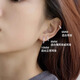 PWL999 pure silver super flash earrings for women with pierced ears, no need to take them off when sleeping, high-end micro-embellished ear bone rings, earrings, earrings, earrings, 10mm pure silver earrings, one price, suitable for earlobes