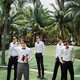 Xinhan Groomsmen's bester Anzug Brüder Anzug Hersteller Sommer langärmeliges Hemdanzug großer Bräutigam-Hemd weißes Hochzeitskleid langärmelig