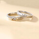GIEVSZHE (GIEVSZHE) PT950 platinum couple rings, a pair of rings, love gift for girlfriend and wife on Valentine's Day, everlasting platinum pair of rings, free engraving