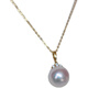 Bhiodha seawater pearl necklace 18k gold freshwater pendant head eyelash style zircon bright single Zhuji freshwater pendant head freshwater style