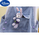 Disney Girls Denim Everly Set 2023 Summer Nuevo estilo Medium Large Children Shorts delgados Camiseta de manga corta Seta de dos piezas Conjunto de dos piezas + Camiseta de manga corta 140 cm Recomendados niños grandes grandes de 8-11