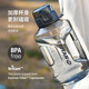 LOCK&LOCK Small Reservoir Le Cool Bucket Sports Water Bottle Fitness Outdoor Portable Large Capacity Water Cup Military Training Water Cup White-ABF886WHT- 1600ml