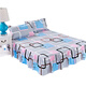 Bedspread bed skirt type bed cover 2021 new style 2020 single piece dustproof single skirted sheet bed sheet Xinxiang. Bed skirt single piece 1.5X2.0m + pillowcase pair