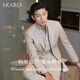 SKARO Australian MERINO pure wool khaki suit suit men's high-end casual suit wedding light khaki suit SKG281A size 44 top and trousers size please note