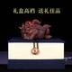 Yuyi Pavilion's ideal gift item, Yixing purple sand tea pet golden toad ornaments, three-legged toad, handmade and can be raised, exquisite gift box, good luck, purple clay style