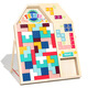 Yu Jianxiong Children's Wooden Tetris en trois dimensions grandes blocs de construction de puzzle Toys Toys Multifonctional Pie Board Interaction parent-enfant 2-3-6 ans garçons et filles façonner la cognition Dinosaure Tetris