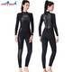 Gumunidaifu thickened warm wetsuit gelcoat winter swimming swimsuit one-piece long-sleeved surfing snorkeling waterproof mother 19491 men's 1 point 5MM S S