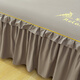 Chuangjingyi selected bed skirt style bed cover single piece dustproof protective cover 1.5m1.8m2 fitted sheet sheet anti-slip bed cover cover pure cotton bean paste color 180x220cm single piece bed skirt
