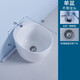 Lujies ceramic footbath footbath footbath with drain bathroom porcelain footbath basin footbath bucket household egg-shaped + drainer (with faucet cover)