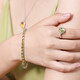 GEM STONE KING Bracelet Women's 925 Silver 12 Carat Green Peridot Bracelet Colorful Treasure 925 Silver Birthday Gift for Girlfriend 520 Gift
