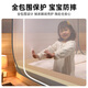 Cottonfaith yurt mosquito net household 1.2 meters 1.5 beds without installation bedroom anti-fall infants and children sitting bed folding mosquito net cool house gray-full bottom single door 0.9m bed-width 0.9*long 1.9*height 1m