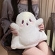 Yoze New Ghost Kid Backpack Female Personalized Doll Plush Doll Bag Japanese Cute Girl Cartoon Backpack White