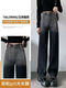 Comandante de oso Jeans Dos colores Versión estrecha de dos colores Pantalones anchos Pantalones de pierna ancha Black Leg Women's Autumn and Winter 2022 Nuevo MTD1049 Black Fleece 20 25 Sugeriones 75-80Jin [Jin equivale a 0.5 kg]