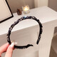 Xiangwan headband black rhinestone headband women's high-end going out hairpin hairpin face wash headband pressure hair headband headwear