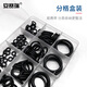 Ansery O-ring seal repair box Dingqing NBR ring oil-resistant and wear-resistant combination pad National standard Dingqing 15 types 200PCS 4D00001