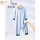 Modal children's modal one-piece pajamas for spring and autumn for boys and girls, medium and large children's thin style, can be worn outside with ice silk prevent kicking quilts for children
