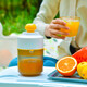 TF Japanese manual juicer small portable orange juice cup household press fruit orange lemon juicer two-way juicer