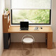 OSTRADAN solid wood computer desk pine wood bookcase table with storage wall bookshelf home integrated log student double table customized photo shoot