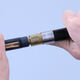 Blue Peacock T-068 Hulusi Profesional Performance Ebony Wooden Pipe Cloisonne Instrumentos musicales étnicos Sky Blue C-Tune sin libros de texto