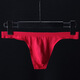 Adult beauty secret delivery sexy underwear men's new thong low waist sexy thin ice silk one piece M red