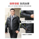 Yalu anti-season mid-old winter dad down jacket men's short thickened warm lapel dad cold weather jacket D black 190/3XL recommended 170-185 Jin [Jin equals 0.5 kg]