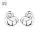 Misu PT950 Platinum Swan Earrings for Women Platinum Classic Fashion Versatile Earrings Small Earrings Birthday Gift Swan Earrings 1.6-1.8g